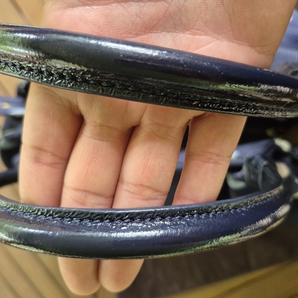 Kate Spade Navy Shoulder Bag with Multi-Colored Polka Dots With Storybook Lining - Picture 3 of 6